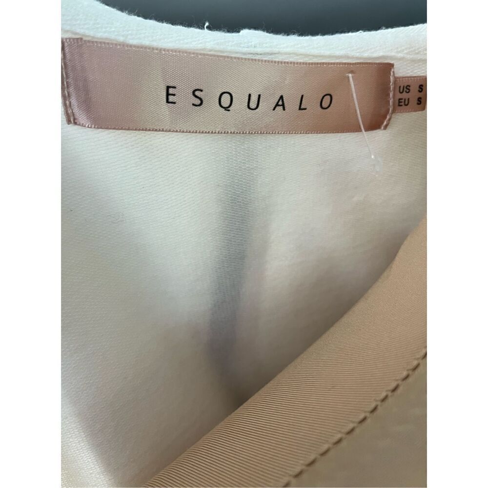 Vintage Esqualo Women’s Small White Embroidered Full Zip Jacket Coat Hooded - Picture 12 of 16